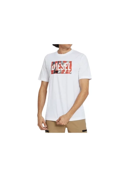 Koszulka Diesel casual biała