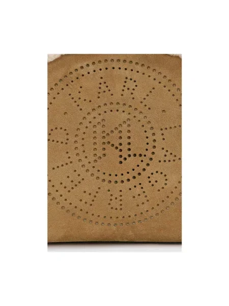 Karl Lagerfeld torebka zamszowa K/CIRCLE brązowa