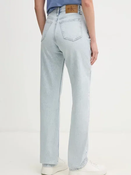 Džíny Calvin Klein Jeans high waist modré