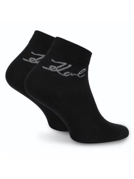 KARL LAGERFELD Dolge nogavice črna