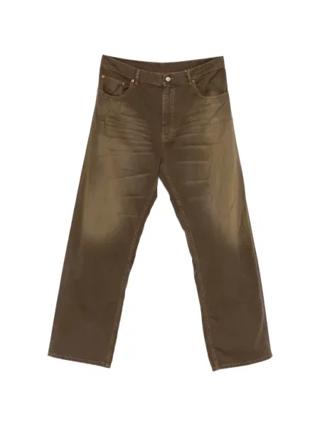Pantaloni Mm6 Maison Margiela cu autograf maro