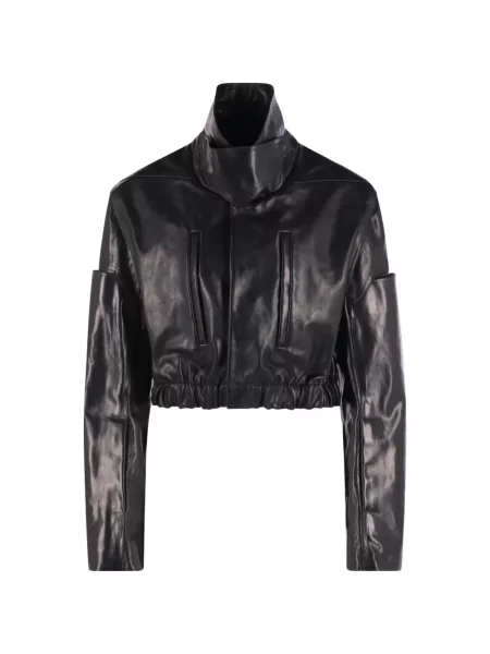 Decupat geanta de piele Rick Owens negru