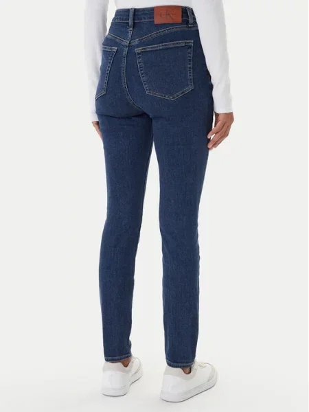 Calvin Klein Jeans Jeans hlače Mornarsko Skinny Fit modra