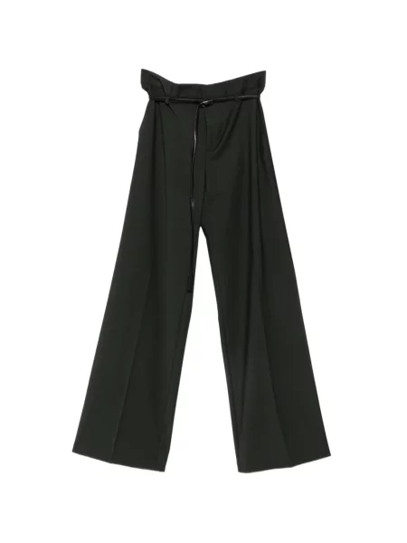 Cu centură pantaloni Rame verde