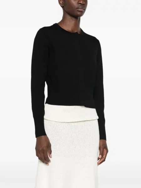 Lung cardigan Le Petit Pulle negru