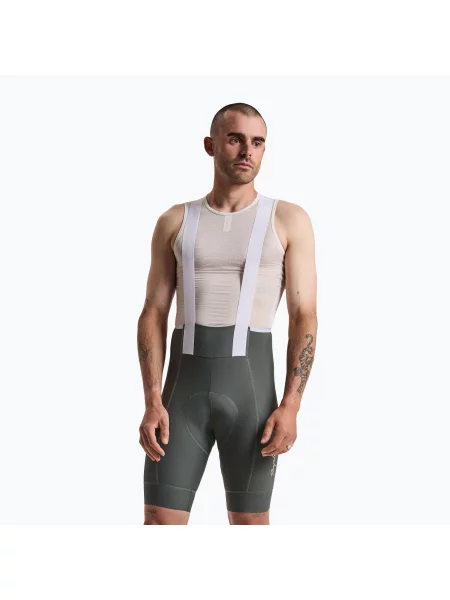 Pantaloni scurți de ciclism pentru bărbați Rapha Brevet Element Cargo Bib Shorts onyx/white alb