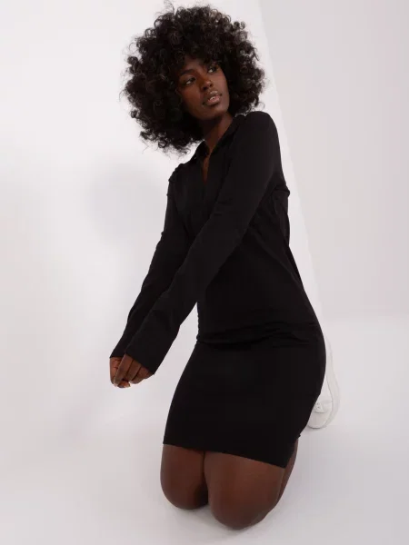 Rochie maxi Fashionhunters de costum negru