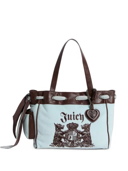 Geantă shopper Juicy Couture cu imagine albastru