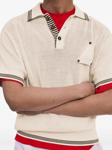 Tricou polo Jacquemus cu dungi