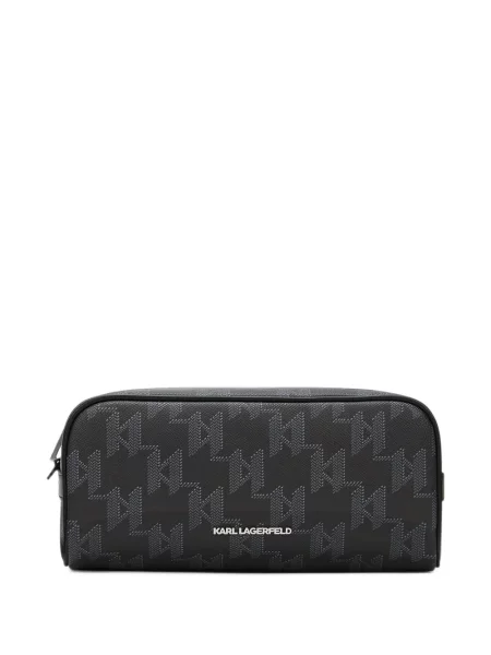 Geantă Karl Lagerfeld K/Monogram din canvas negru