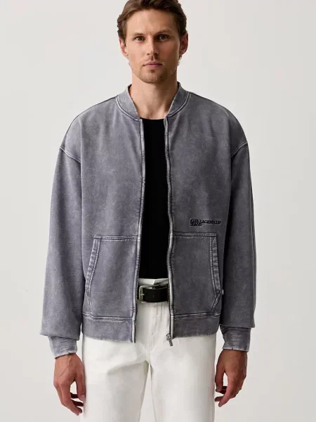 Karl Lagerfeld Jeans hanorac cu pentru bărbați din albastru