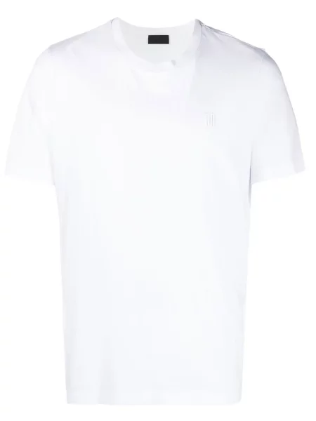 Tricou Moncler cu imagine alb
