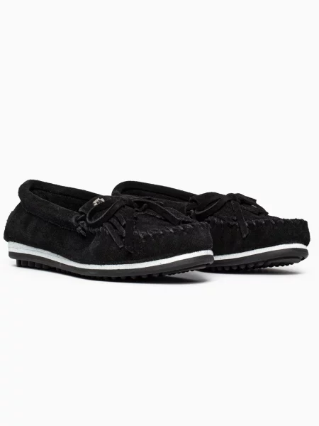 Minnetonka Mocasini Kilty plus negru alb