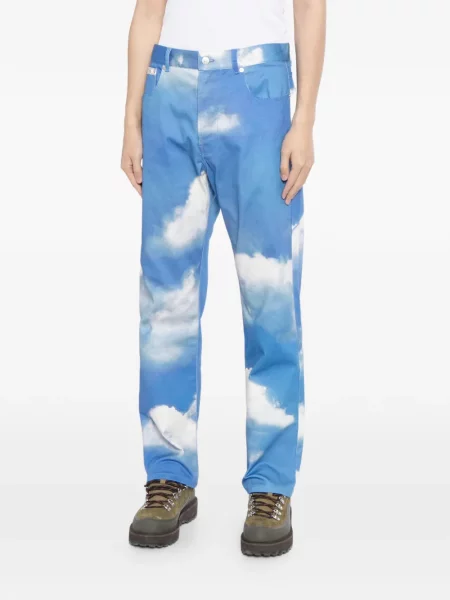 Blugi Moschino cu imagine albastru