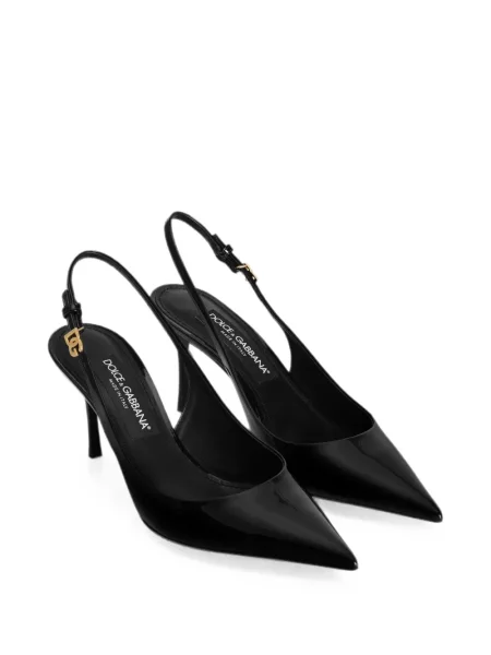 Pantofi cu toc Dolce & Gabbana slingback negru