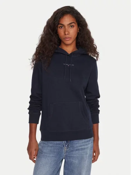 Tommy Jeans Mikina modrá