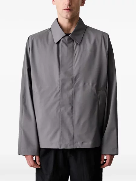 Geacă The North Face cu imagine gri
