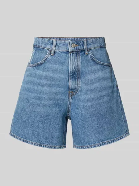 Bermudy jeansowe o kroju relaxed fit z wpuszczanymi Marc O'polo Denim niebieskie