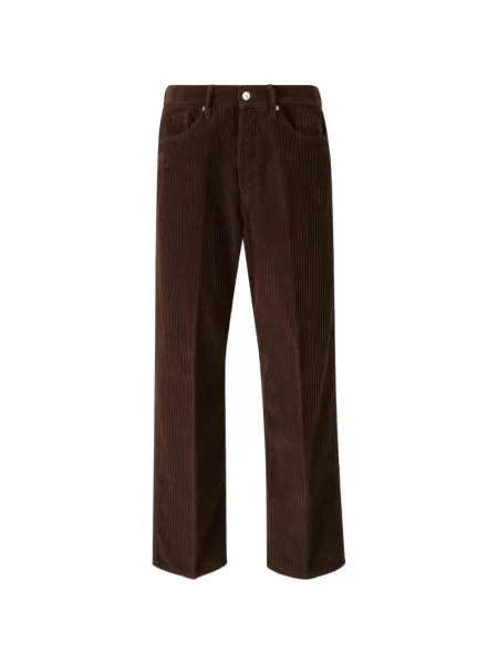 Pantaloni Nine In The Morning de catifea cord maro