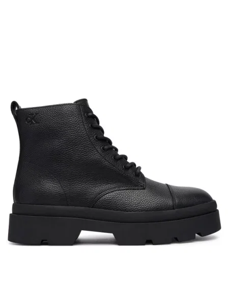 Calvin Klein Trappers Lugged Mid Lace Up Tc Tu Lth negru