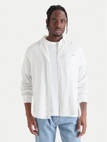 Košile Calvin Klein Jeans bílý