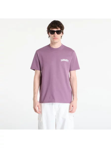 Tricou Carhartt WIP S/S University Script T-Shirt UNISEX Phlox/ White XXL alb