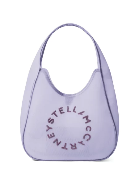 Geantă de mână Stella Mccartney cu autograf violet