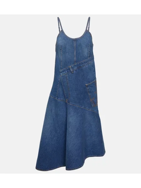 Rochie din denim Jw Anderson până la genunchi de costum albastru