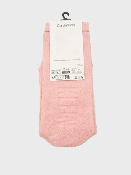 Махрові шкарпетки Calvin Klein Jeans рожеві