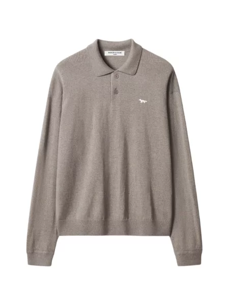 Lung tricou polo Maison Kitsune