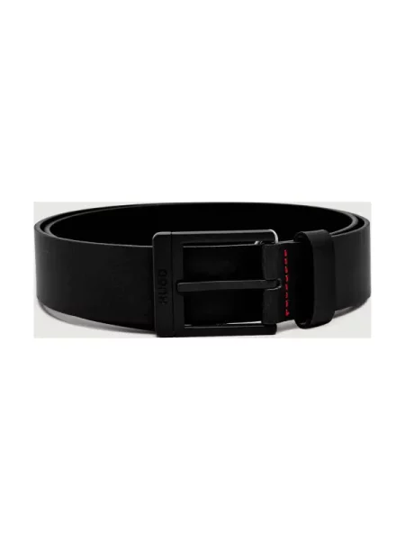 HUGO Curea de piele negru