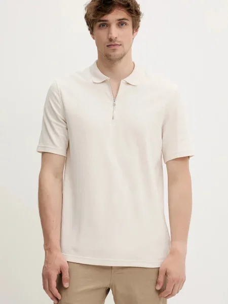 Samsoe Samsoe polo de SAMAC neted bej