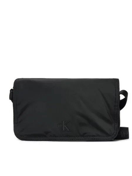 Calvin Klein Jeans Torbica za okrog pasu Over Webbing črna