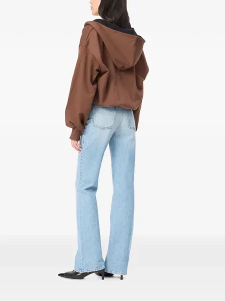 Hoodie Rotate Birger Christensen με κέντημα καφέ