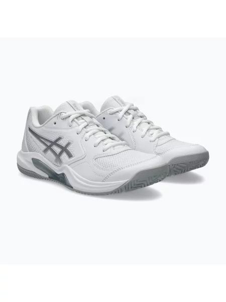 Дамски обувки за падел ASICS Gel-Dedicate 9 Padel W white/pure silver бяло