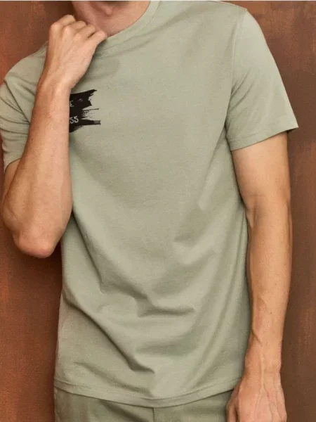 Sinsay Tričko s potiskem zelená