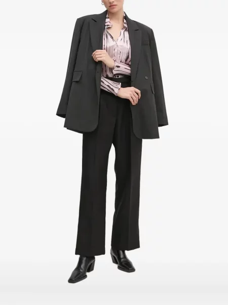 Cămașă Sandro Ferrone plisată roz