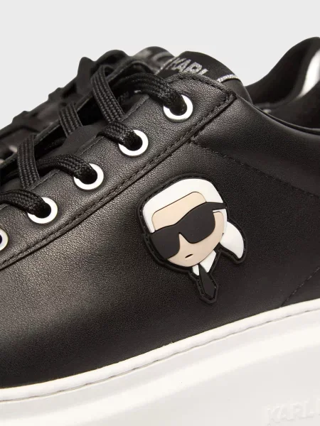 Кожаные повседневные кроссовки Karl Lagerfeld черные