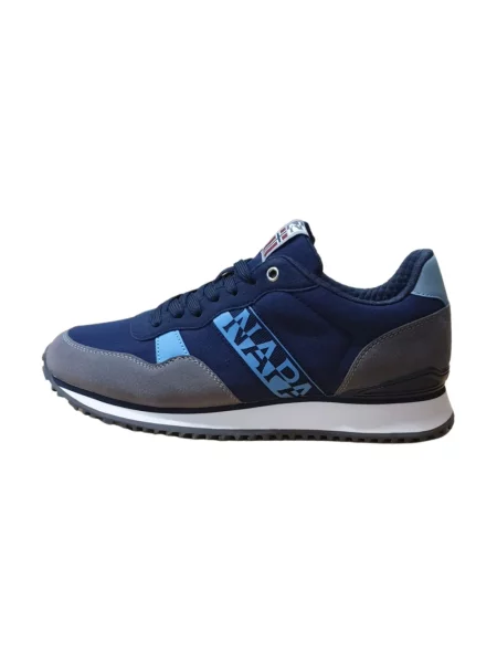 Sneakersy Napapijri skórzane niebieskie