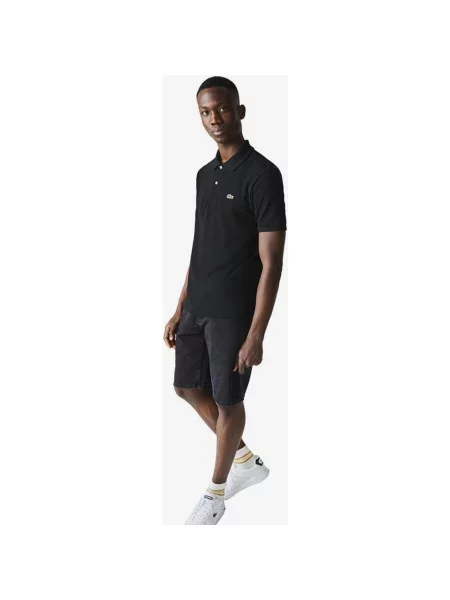 Koszulka polo Lacoste Classic Fit z krótkim rękawem XS czarna
