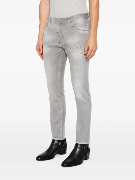 Blugi Dsquared2 zdrențuiți gri