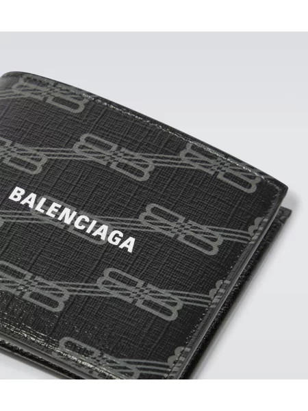 Portofel Balenciaga din piele negru