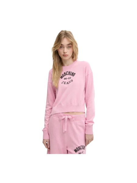 Sweter Moschino różowy