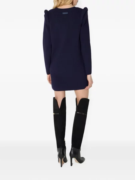 Rochie mini Elisabetta Franchi tricotate albastru
