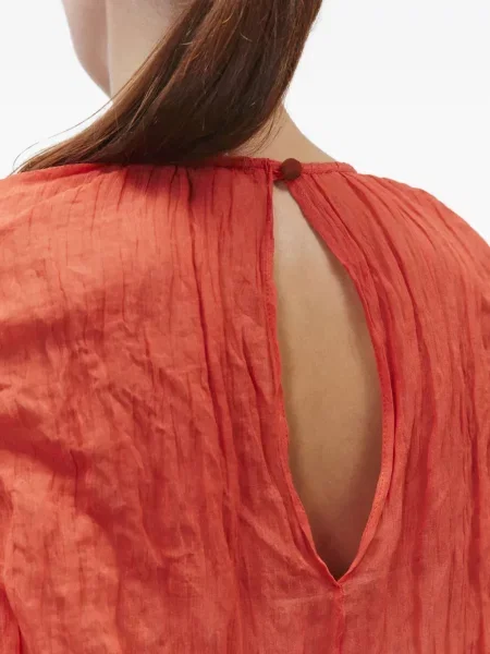Rochie maxi Alysi fără mâneci de costum roșu