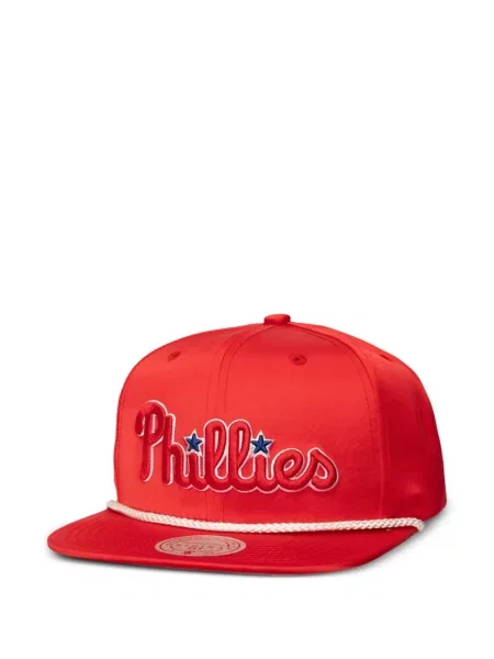 Șapcă Mitchell & Ness din satin roșu