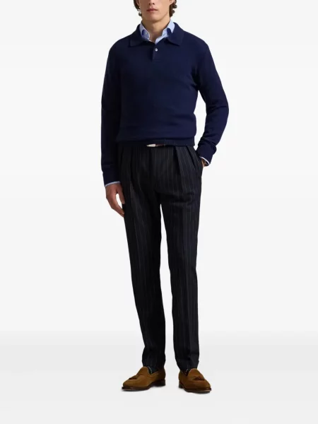 Μικρός κασκέτο Polo Ralph Lauren με χαμηλή μέση υφαίνω διαγωνίως πράσινο