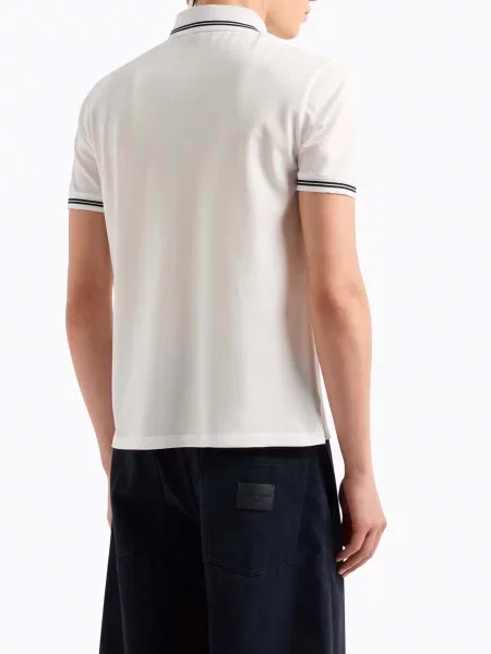 Поло Emporio Armani білий
