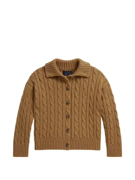 Kardigan dziecięcy Polo Ralph Lauren brązowy