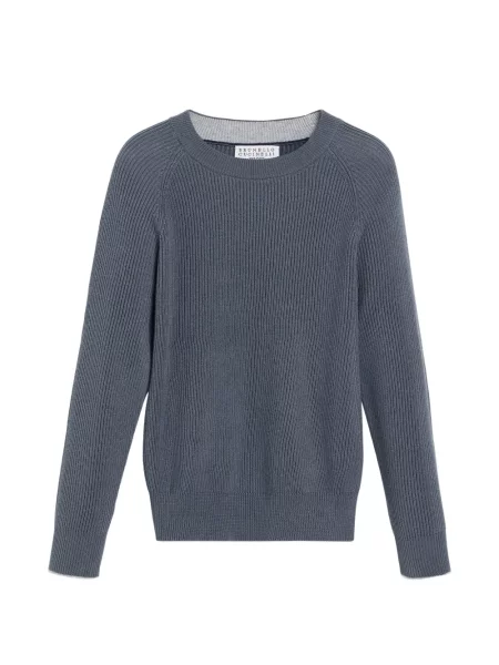 Sweter dziecięcy Brunello Cucinelli niebieski